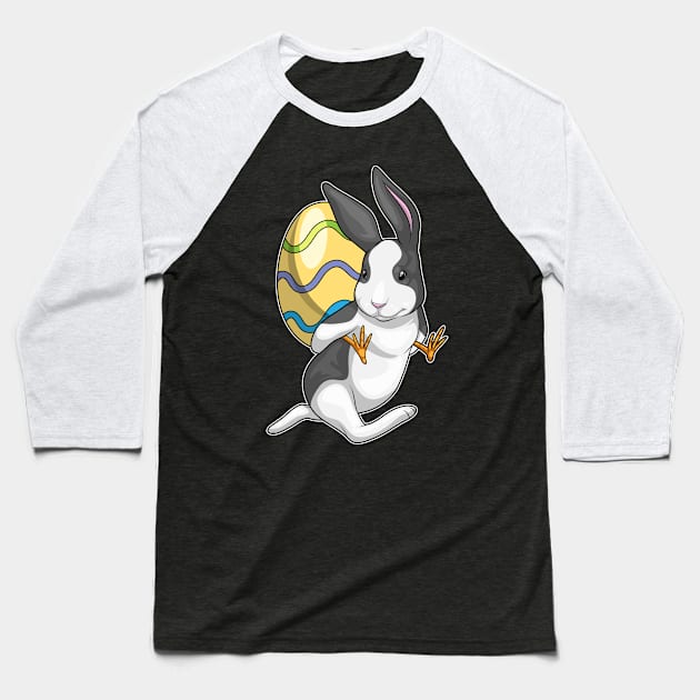 Bunny Easter Easter egg Piggyback Baseball T-Shirt by Markus Schnabel